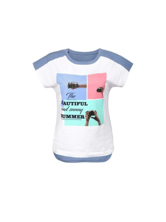 Хлопковый джемпер с рисунками LD 638