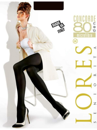 Колготки классические плотные LORES Concorde 80, 2, antracite(темно-серый)