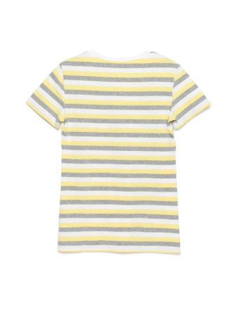 Хлопковая футболка с V-образным вырезом LD 633 || ВТЖ Джемпер жін. CELG LD 633, р.170,176-88, сірий-синій