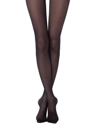 Матовые колготки с эффектом пудры ultimate matt IDEAL 40 Lycra, р.5, Nero