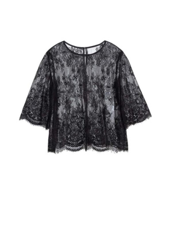 Черная вечерняя блузка LBL 1060 || Блуза жін. CE LBL 1060, р.170-96-102, royal black