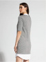 Платье в &quot;гусиную лапку&quot; с имитацией рубашки LPL 1052 || Плаття жін. CE LPL 1052, р.164-88-94, grey-white