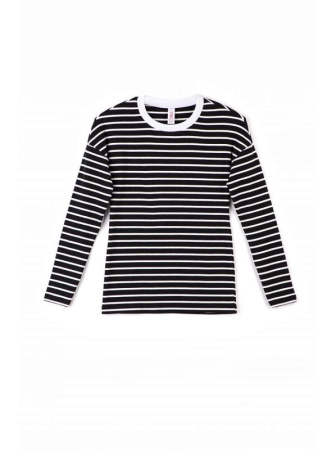 Джемпер из хлопковой пряжи &quot;Абсолютный комфорт и антипилинг&quot; 827 || Джемпер жін. CE LD 827, р.170-100, black-white