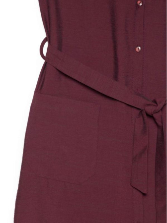 Платье-рубашка без рукавов с легким блеском LPL 915 || Плаття жін. CE LPL 915, р.170-96-102, windsor wine