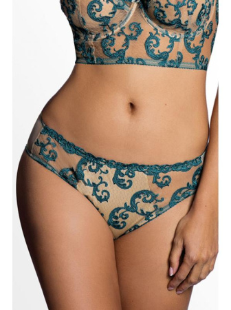 Полные трусики Ewa Bien Majuna C100 Телесно-изумрудный