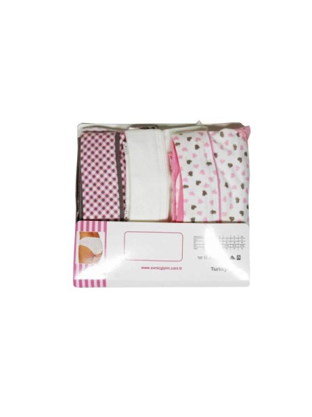 Женские трусики-слипы SEVIM Арт: 5537, M, Серо-розовое ассорти