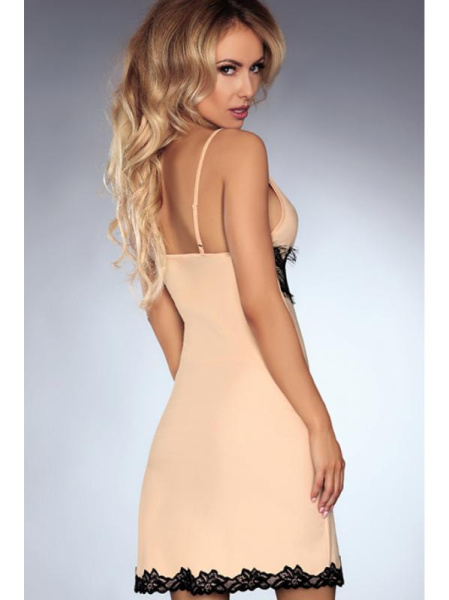 Комплект LivCo Corsetti Kathleen Телесно-черный