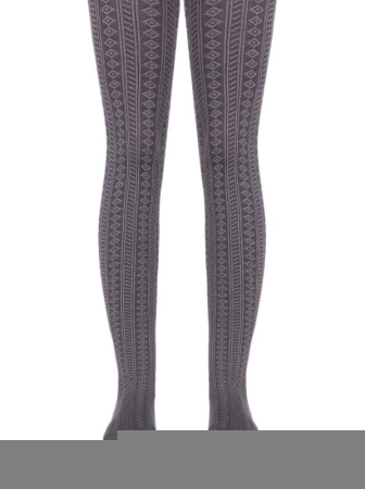 Меланжевые колготки с рельефным рисунком ZLATA