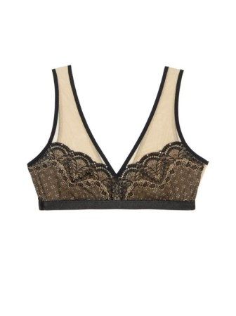 Бюстье с кристаллами Swarovski LBE 1080 || Бюстьє жіноче CE SWAROWSKI LBE 1080, р.170-100, royal black