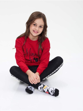 Хлопковый свитшот с мерцающей надписью Disney DD 970