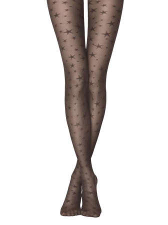 Колготки с имитацией мелкой сетки и рисунком "звезды" ETOILE Lycra || Колготки з імітацією дрібної сітки і малюнком &quot;зірки&quot; ETOILE Lycra