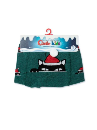 Колготки дитячі Conte Kids NEW YEAR 19С-96/1СП, р. 80-86 (14), 557 темно-бірюзовий