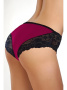 Полные трусики ORO Martina 2217 Бургундово-черный