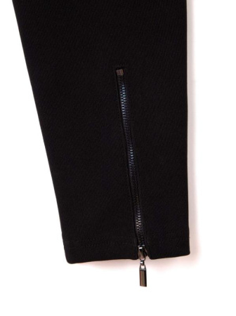 Моделирующие леггинсы с высокой посадкой и молниями LEONARDA, р.170-98, Nero || Моделюючі легінси з високою посадкою і блискавками LEONARDA, р. 170-98, Nero