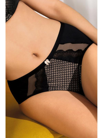 Полные трусики Dama Kier Petra Черно-бежевый