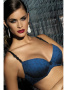 Бюстгальтер push up Kinga Topaz PU-465 Сине-черный