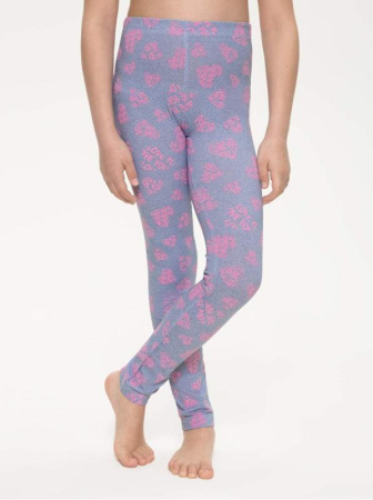 Комплект леггинсы+леггинсы DILLY || Комплект трикотажний DILLY, р.122,128-64, denim-pink