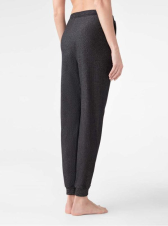 Ультракомфортные термоджоггеры с мерцанием люрекса SPORT LUX BLACK || Брюки жін. CE SPORT LUX Black, р.164-102, shiny black
