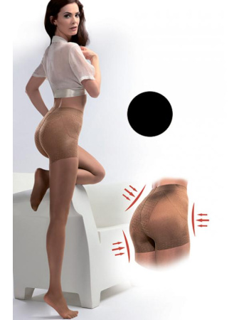 Колготки Gabriella Medica Push-up 20 den с утягивающими шортиками Черный