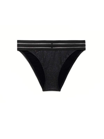 Трусики-танга с эффектом мерцания ELLIE || Труси куп. жін. CE ELLIE, р.98, black