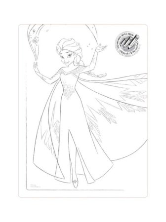 Колготки с рисунками &quot;принцесса Анна&quot; Disney Frozen 40 и вкладышем-раскраской || Колготки з малюнками &quot;принцеса Анна&quot; Disney Frozen 40 і вкладишем-розфарбуванням, р. 128-134, Bianco