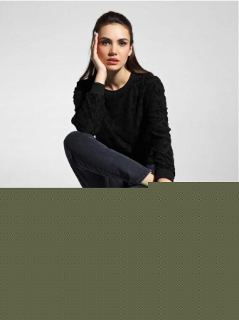 Ультрамягкий свитшот из фактурного трикотажа LD 1050