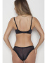 Комплект Samanta Florence - бюстгальтер с мягкой чашкой A122 и бразилианки M300 Черно-телесный || Комплект Samanta Florence - бюстгальтер с мягкой чашкой A122 и бразилианки M300 Черно-телесный