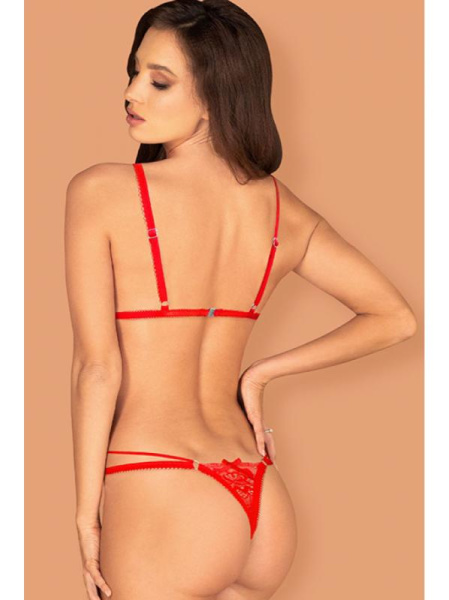 Боди Obsessive Lovlea Красный