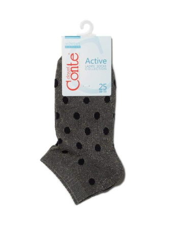 Носки жен. вискозные Conte ACTIVE 19С-61СП, р.25, 155 пепельный || Шкарпетки жін. віскозні CE ACTIVE 19С-61СП, р.23, 155 попелястий
