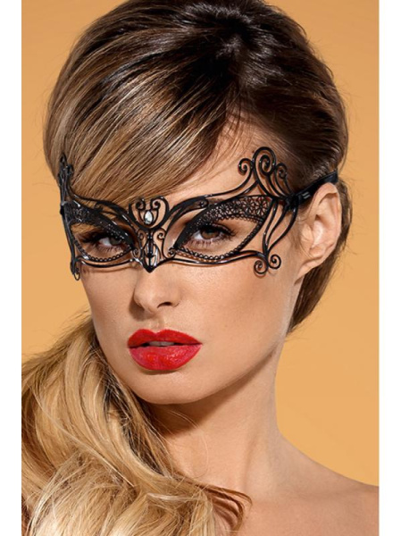 Металлическая маска для глаз A702 Черный