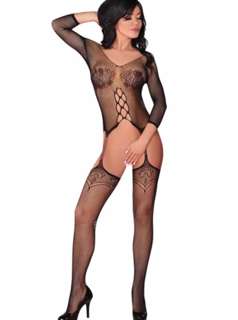 Комбинезон-сетка LivCo Corsetti Dalitso Черный