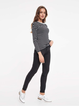 Джемпер из хлопковой пряжи &quot;Абсолютный комфорт и антипилинг&quot; 827 || Джемпер жін. CE LD 827, р.170-100, black-white