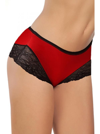 Полные трусики ORO Rosabella 2224 Красно-черный