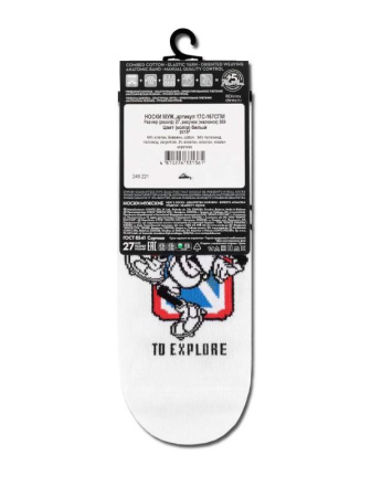 Носки муж. DW DISNEY 17С-167СПМ, р.27, 369 белый || Шкарпетки чол. DISNEY (ультракороткі)  17С-167СПМ, р.25, 370 білий