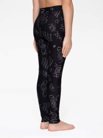 Леггинсы GRAFFITY с сияющими надписями, р.140, 146-76 || Легінси GRAFFITY з сяючими написами, р. 140, 146-76