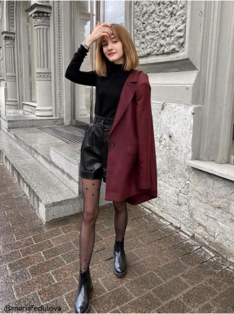 Колготки из лимитированной коллекции LOVE, р.3, Nero || Колготки з лімітованої колекції LOVE, р. 3, Nero