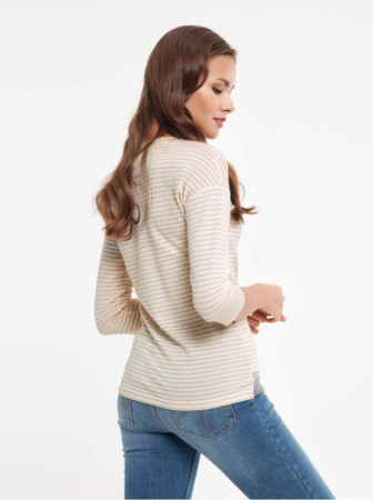 Ультрамодный джемпер с элегантным сетчатым кружевом 829 || Джемпер жін. CE LD 829, р.170-100, milky-golden