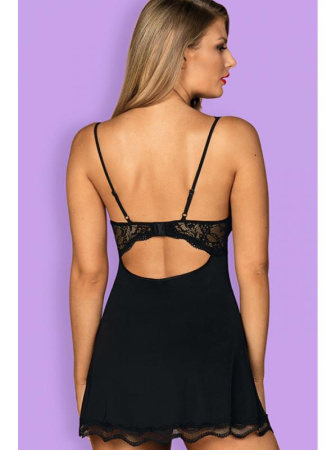 Комплект Obsessive Luvae babydoll  Черный || Комплект Obsessive Luvae babydoll  Черный Комплект Obsessive Luvae babydoll  Черный || Комплект Obsessive Luvae babydoll  Черный