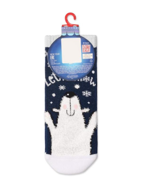 Носки жен. хлопковые Conte NEW YEAR 19С-67СП, р.23-25, 520 темно-синий