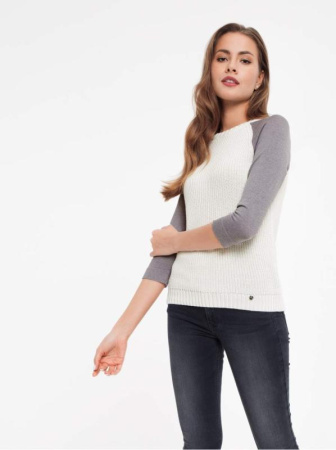 Ультракомфортный джемпер из хлопковой пряжи 027 || Джемпер жін. CE LDK027 17С-117СП, р.158,164-88, білий