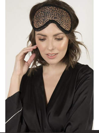 Маска для сна Julimex OP-17 Черно-коричнево-бежевый