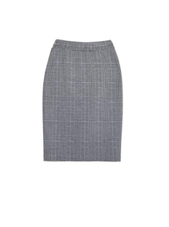 Классическая юбка-футляр в клетку MISS CHIC || Спідниця жін. CE MISS CHIC, р.164-102, grey-ivory