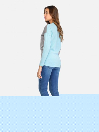 Джемпер жен. Conte LD 673 || ВТЖ Джемпер жін. CE LD 673, р.158,164-96, морська хвиля-графіт