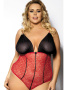 Боди Anais Fosco Красно-черный