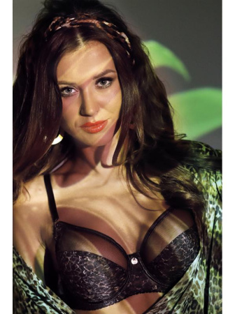 Бюстгальтер с мягкой чашкой Ava Tiger Eye AV 1935 Черный-капучино