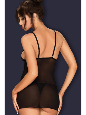 Комплект Obsessive Lucita chemise  Черный