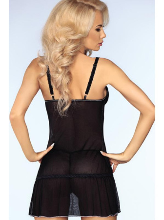 Комплект LivCo Corsetti Ebony Черно-сине-розовый