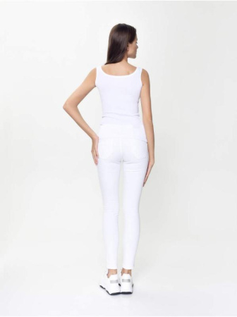 Фактурный топ с эффектом &quot;ощущение шелка&quot; LD 932 || Джемпер жін. CE LD 932, р.170-100, white