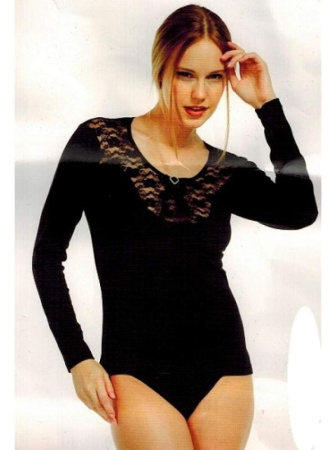 Футболка с длинным рукавом SEVIM Арт: 4369, L, Черный