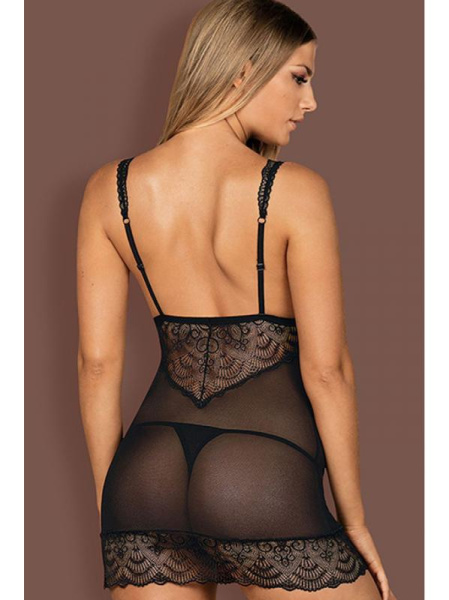Комплект Obsessive Firella chemise Черный